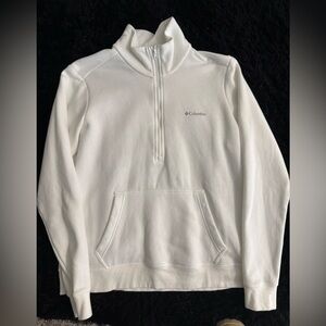 Columbia Cream Zip-Up Sweater